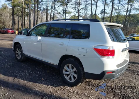 2013 Toyota Highlander Base Plus V6 из США, поврежденный, VIN 5TDBK3EH9DS192668